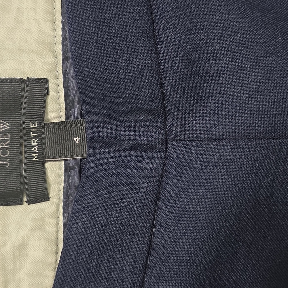 J. Crew Martie Pant in Dark Navy Blue 4 - Picture 5 of 6